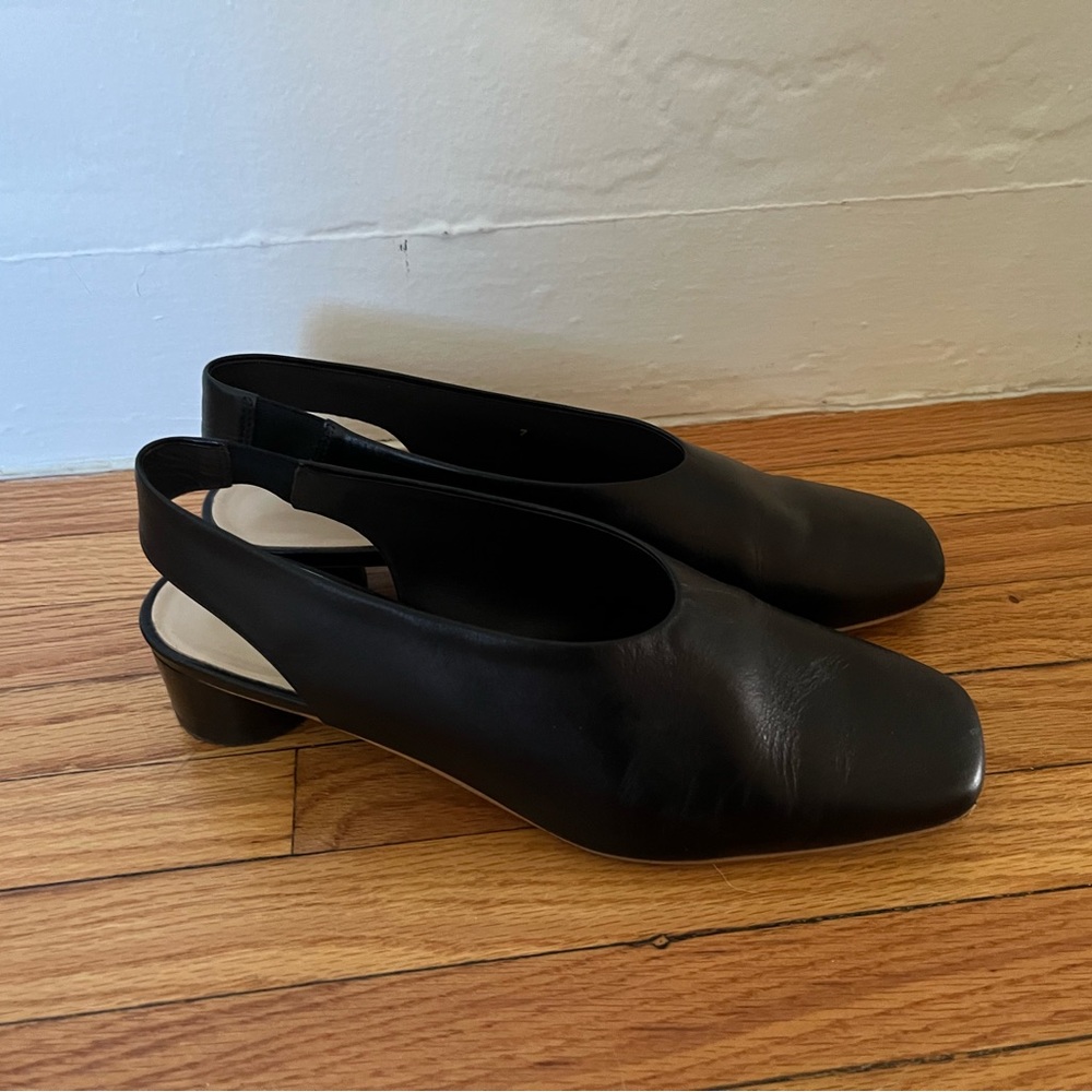 Everlane square toe slingback